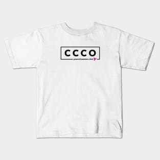 CC&Co Parent Boosters Club B&W Linear Logo Kids T-Shirt